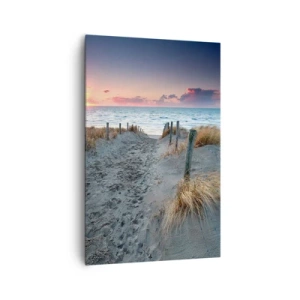 Schilderen op canvas - Je liet een regenboog van licht stralend... - 80x120 cm