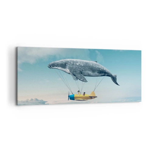 Schilderen op canvas - Waarom niet? - 100x40 cm