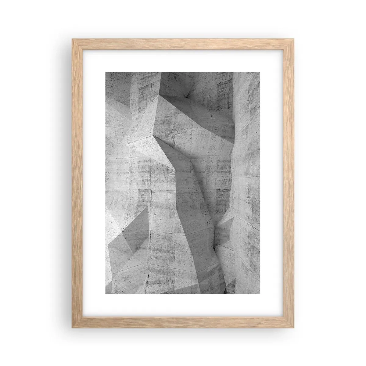 Een poster in een licht eiken lijst - Een echte uitdaging - 30x40 cm