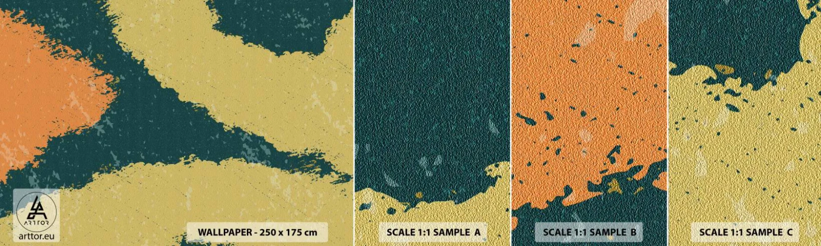Fotobehang Staaltje Standard Eco - Abstractie – langzame beweging - Abstractie, Deel, Op leeftijd - 100x30 cm