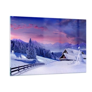 Schilderen op glas - Stille nacht - 120x80 cm