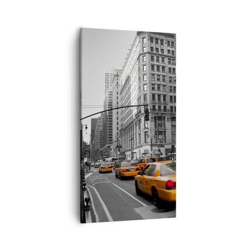 Schilderen op canvas - De zonnen van grote steden - 55x100 cm