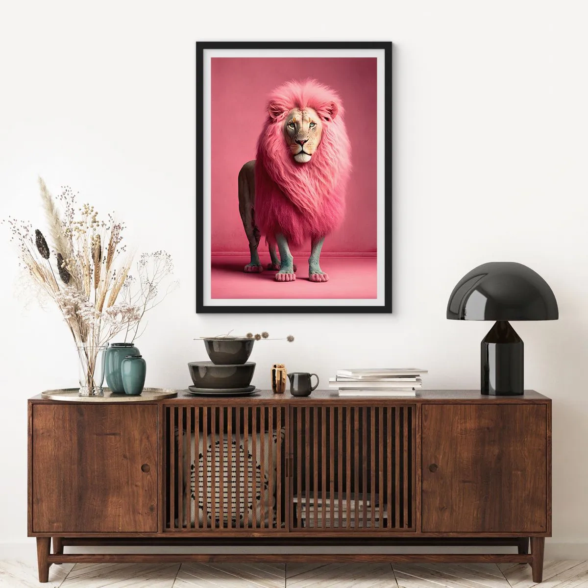 Poster in een zwarte lijst - En je bent niet meer bang - 40x50 cm