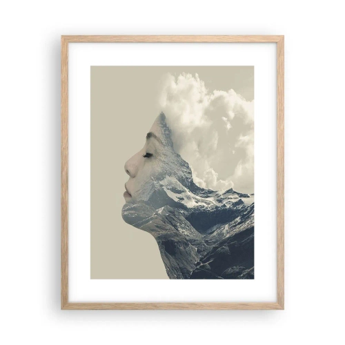 Een poster in een licht eiken lijst - De schoonheid van de elementen - 40x50 cm