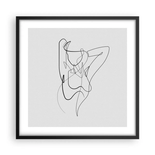 Poster in een zwarte lijst - Zoals je echt bent… - 50x50 cm