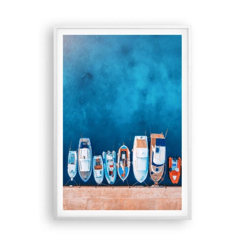 Poster in een witte lijst - In één rij - 70x100 cm