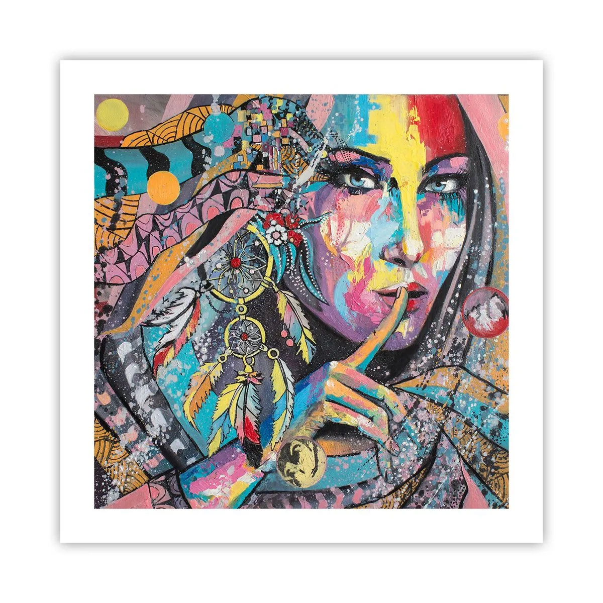 Poster - Zwijg totdat je het begrijpt - 50x50 cm