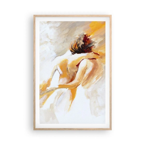 Een poster in een licht eiken lijst - In de lucht van nabijheid - 61x91 cm