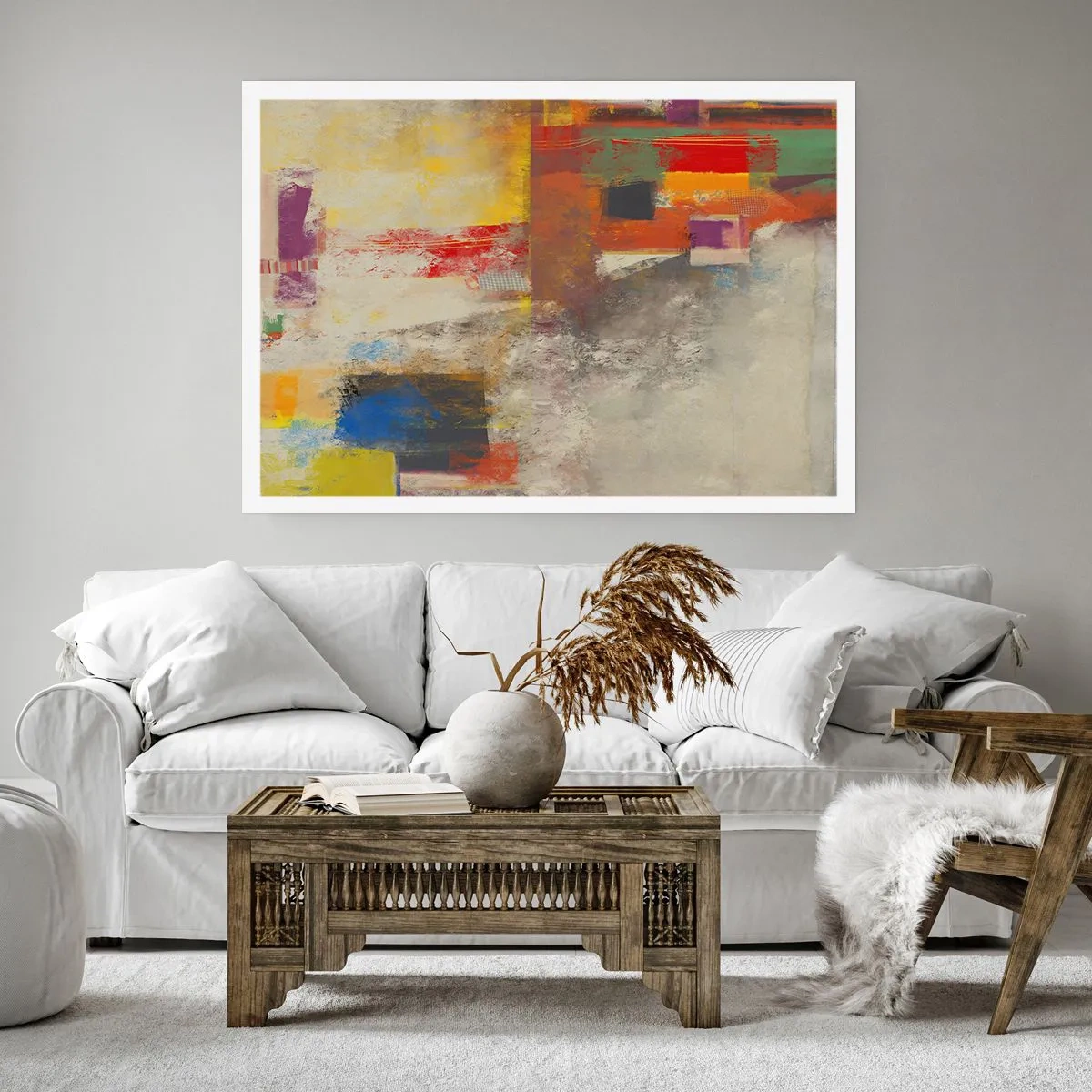 Poster - Kleur geometrie - 70x50 cm