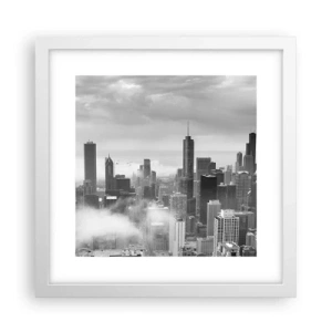 Poster in een witte lijst - Amerikaans landschap - 30x30 cm