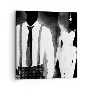 Schilderen op canvas - In een noir sfeer - 70x70 cm