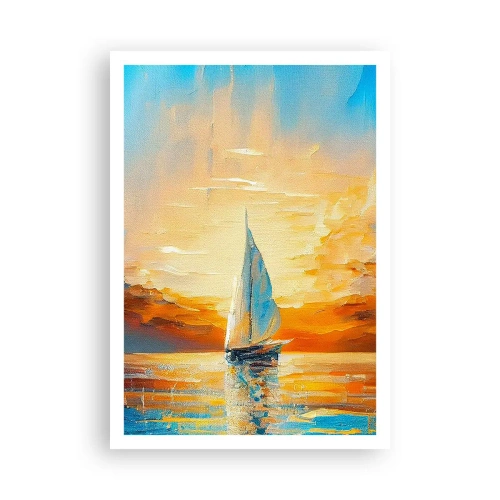 Poster - Zeilen in goud - 70x100 cm