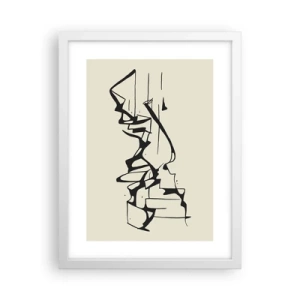 Poster in een witte lijst - Misschien een landschap - 30x40 cm