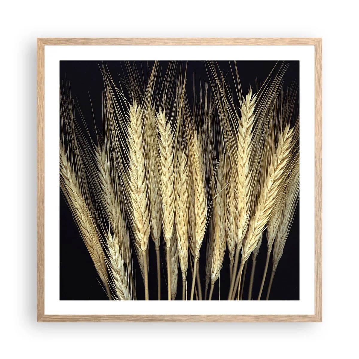 Een poster in een licht eiken lijst - Rustieke magie - 60x60 cm