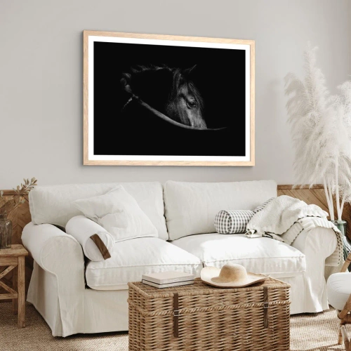Een poster in een licht eiken lijst - Zwarte Prins - 40x30 cm