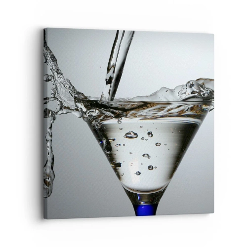 Schilderen op canvas - Op de rand van de beker - 30x30 cm