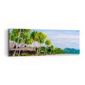 Schilderen op canvas - Een exotische droom - 90x30 cm