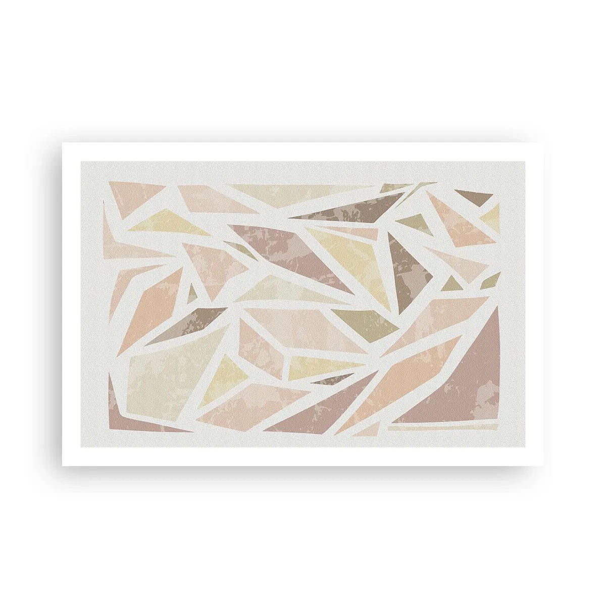 Poster - Gebrandschilderd glas compositie - 91x61 cm