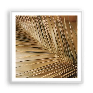 Poster in een witte lijst - Natuurlijke zuilengalerij - 60x60 cm