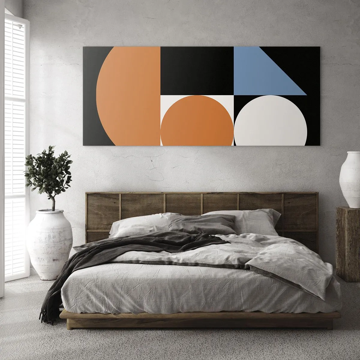 Schilderen op glas - Dacht lay-out - 120x50 cm