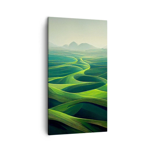 Schilderen op canvas - In de groene dalen - 45x80 cm