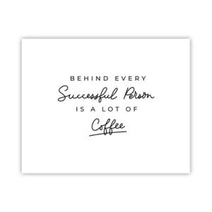 Poster - Het geheim van succes - 50x40 cm