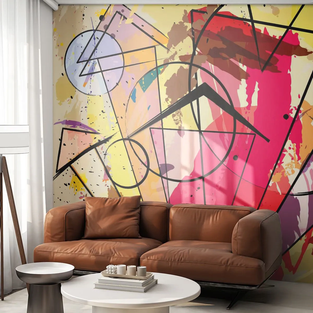 Fotobehang Standard Eco - Explosie - Abstractie, Deel, Grafisch - 500x350 cm