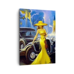 Schilderen op canvas - Nocturne voor viool en liefde - 50x70 cm