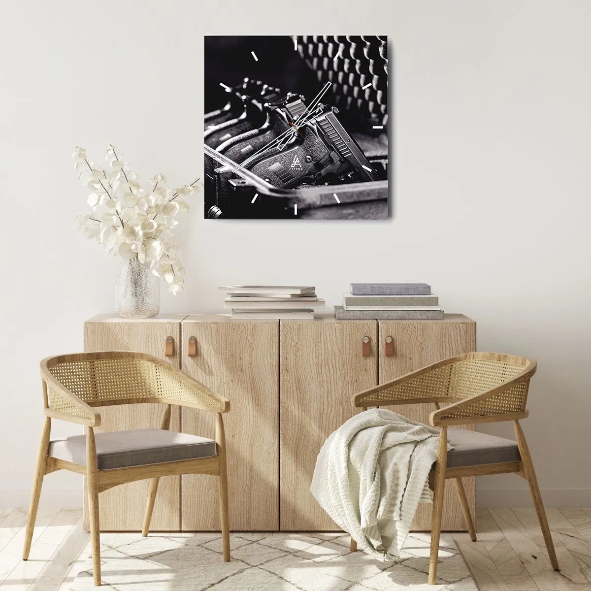 Wandklok - Klok - Heren sport - 30x30 cm