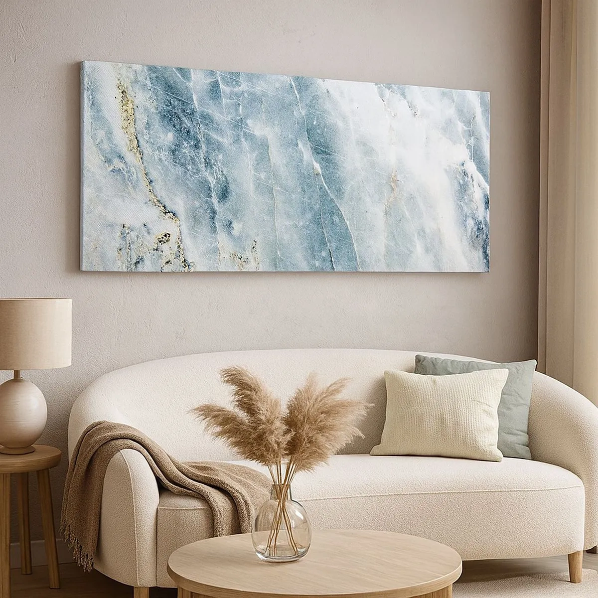 Schilderen op canvas - Ijs wereld - 100x40 cm