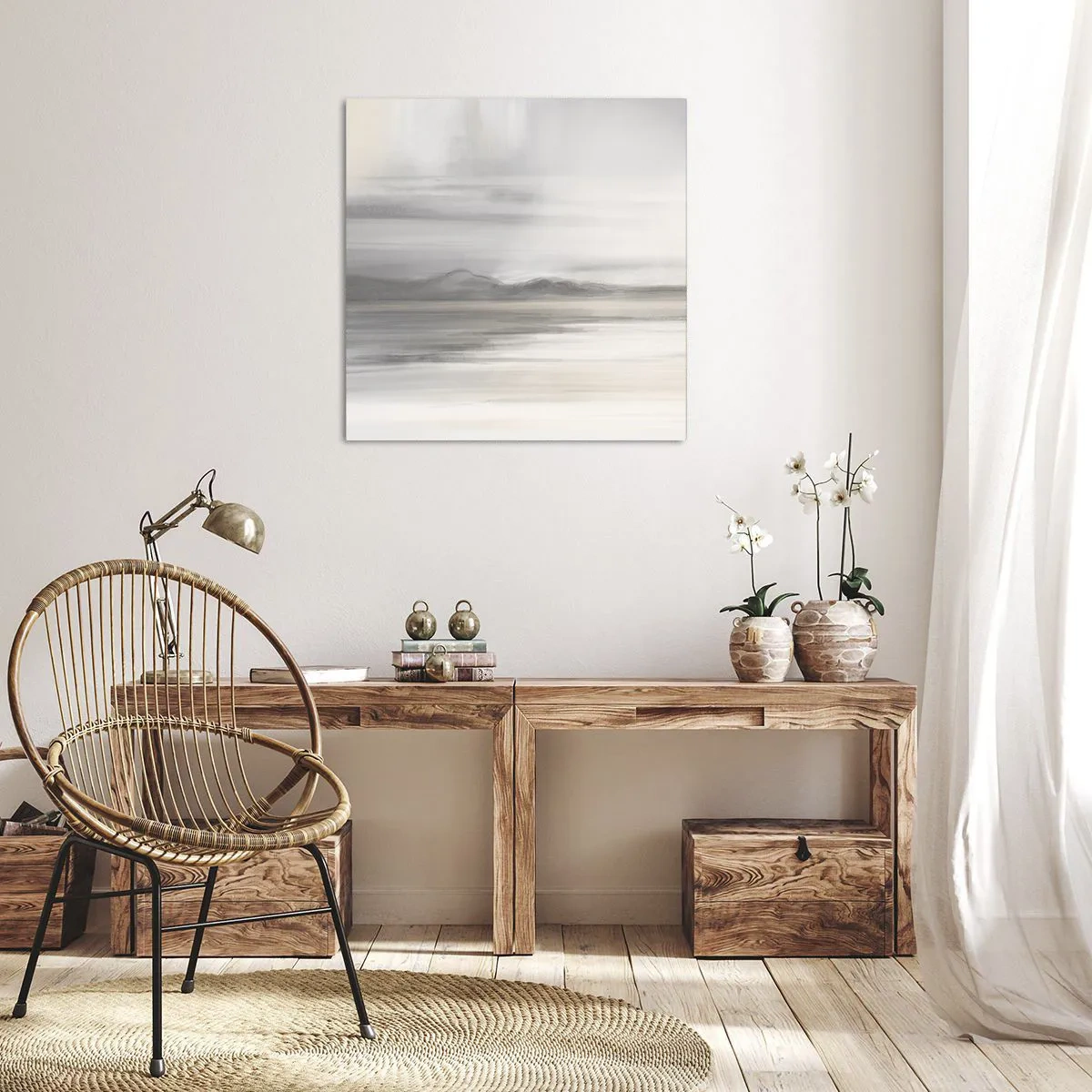 Schilderen op canvas - Afstand in reflectie - 40x40 cm