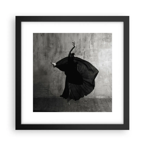 Poster in een zwarte lijst - Gepassioneerde riem - 30x30 cm