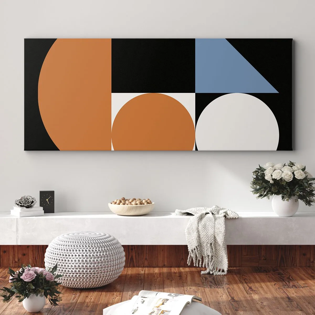 Schilderen op canvas - Dacht lay-out - 160x50 cm