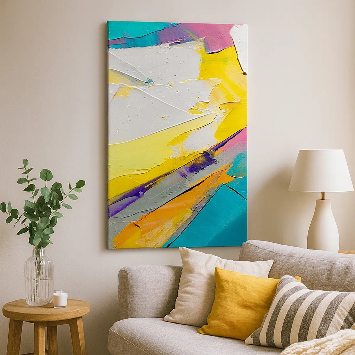 Schilderen op canvas - De anatomie van licht - 50x70 cm