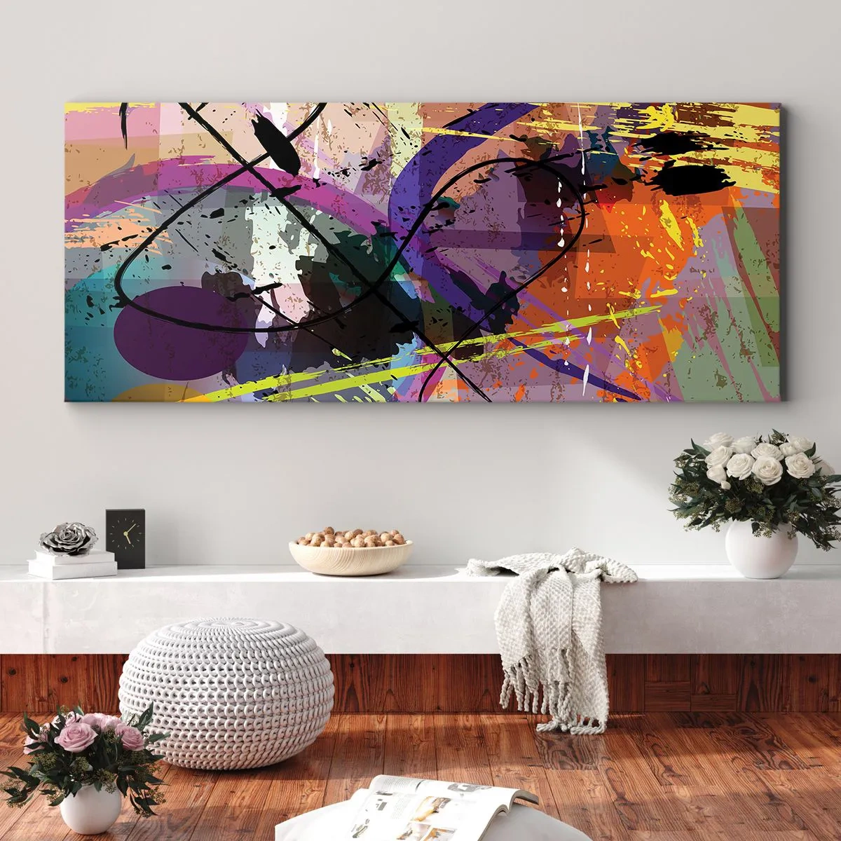 Schilderen op canvas - Je kunt rechtdoor of rondom - 100x40 cm