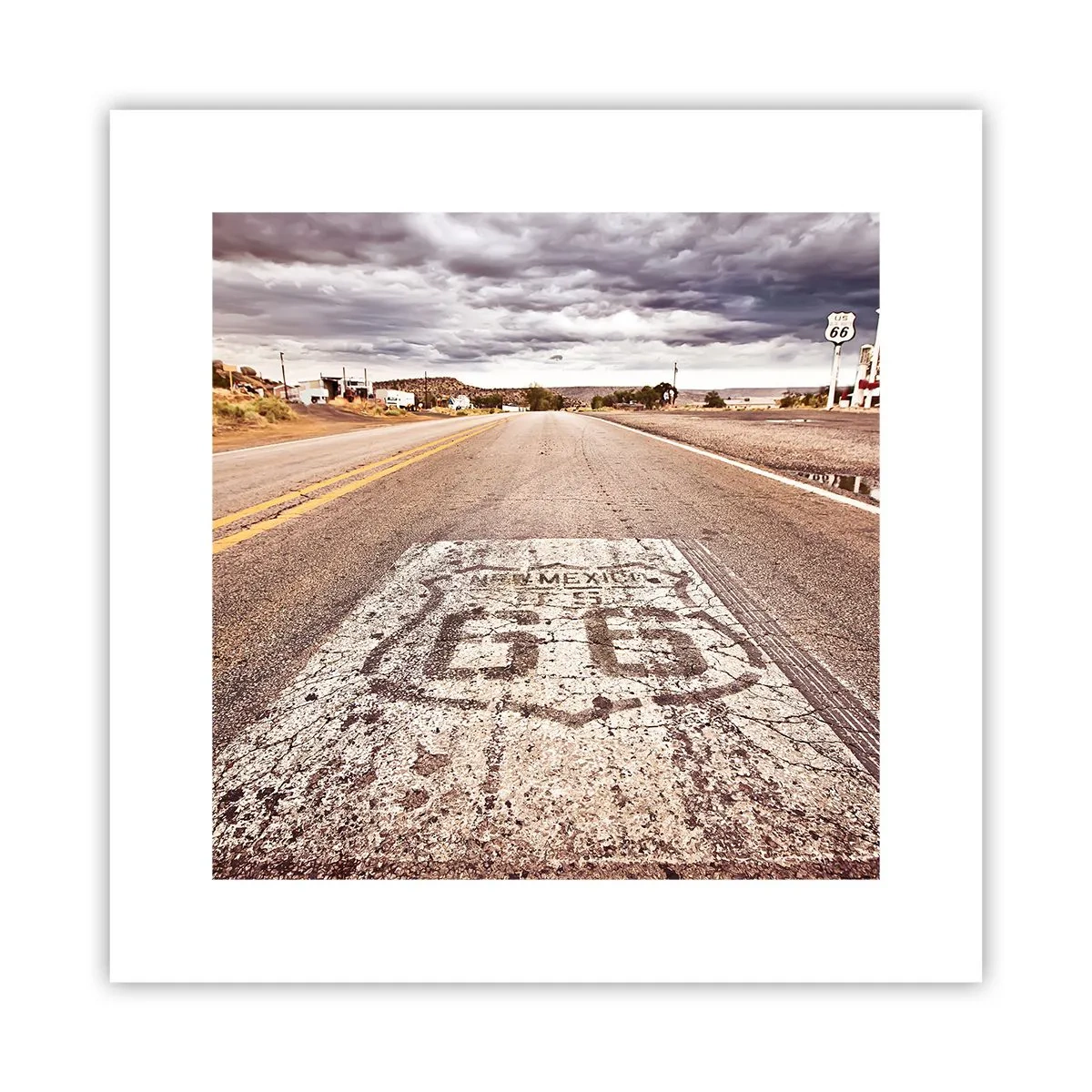 Poster - Mother Road - een Amerikaanse legende - 30x30 cm