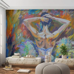 Fotobehang Premium Sand - Het kan van alles zijn - Ballerina, Dans, Ballet - 400x280 cm