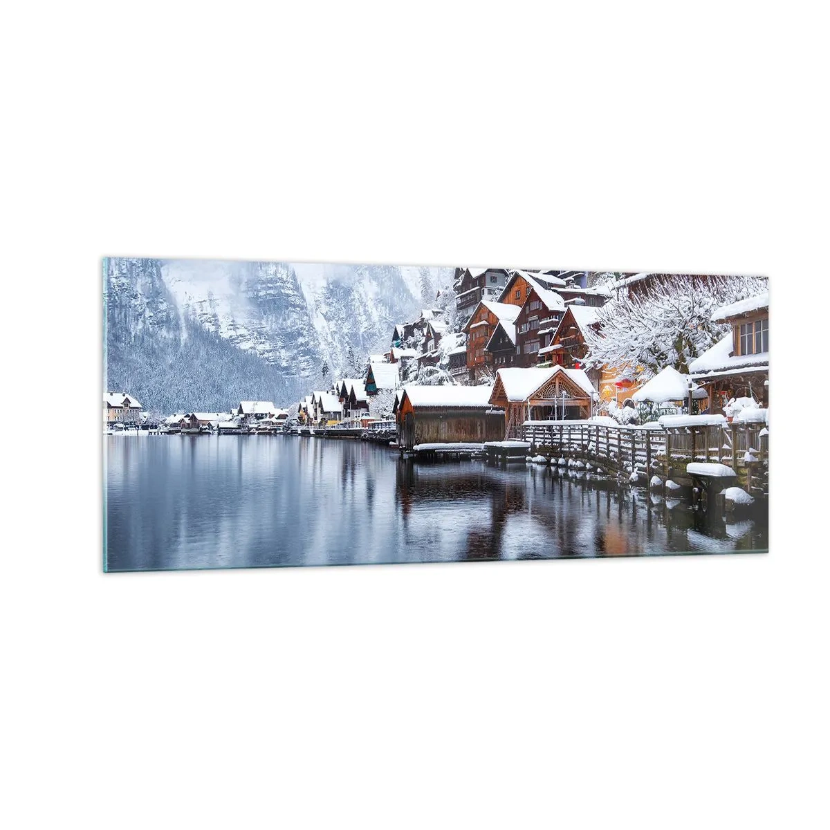 Schilderen op glas - In winterdecoratie - 100x40 cm