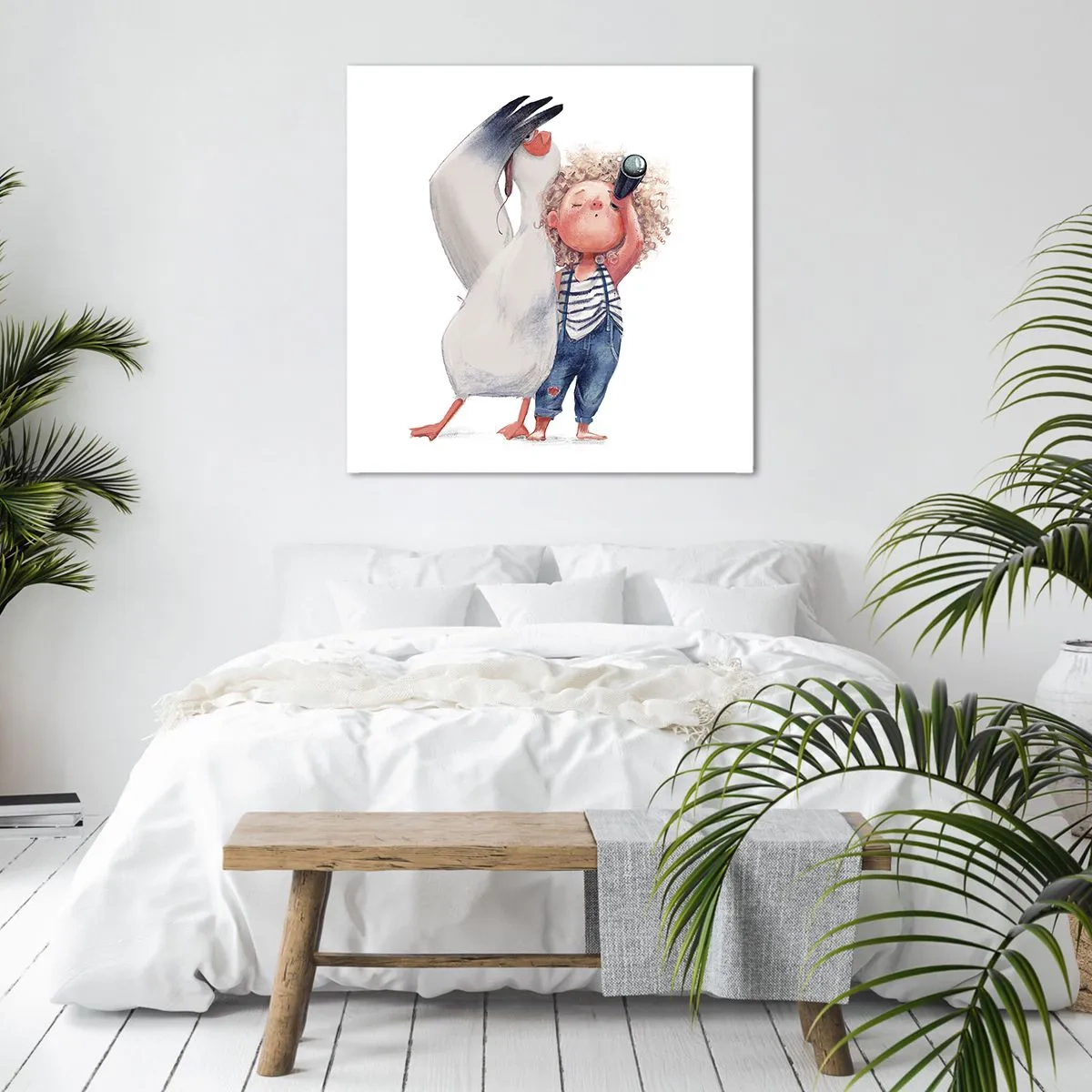 Schilderen op canvas - Een geweldige reisroute - 70x70 cm