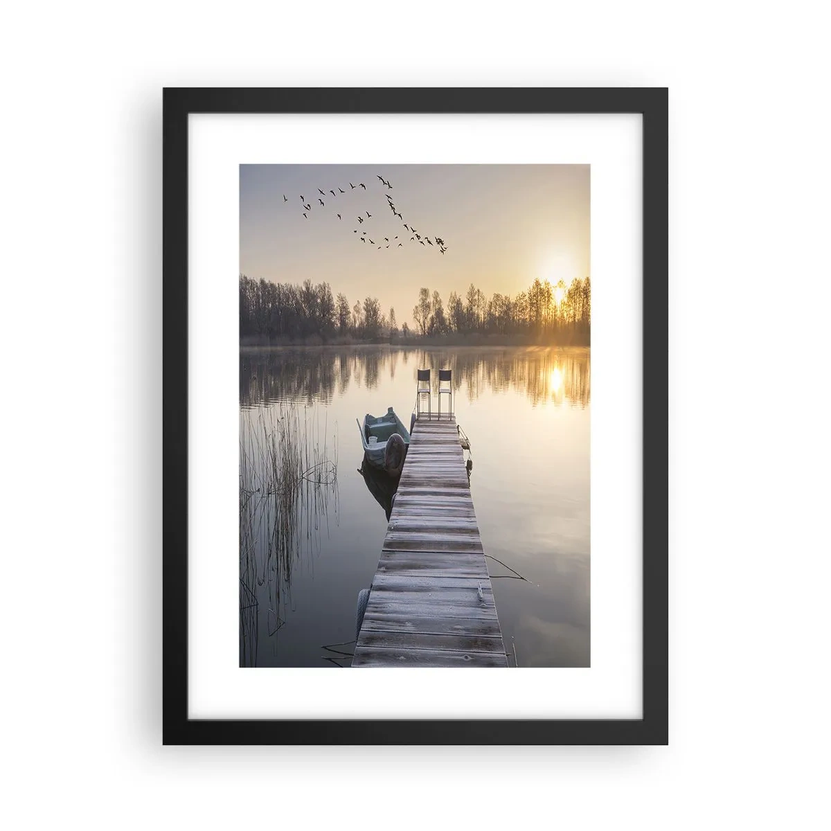 Poster in een zwarte lijst - Ik ben zo terug - 30x40 cm