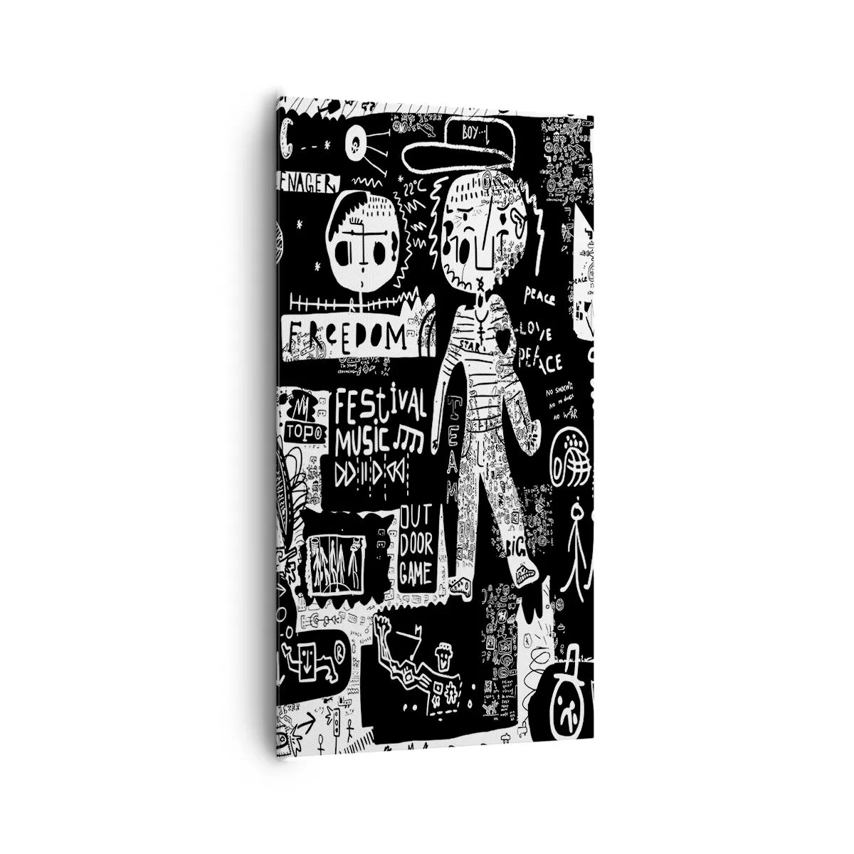 Schilderen op canvas - Geestelijke jeugd van wet en vreugde - 65x120 cm