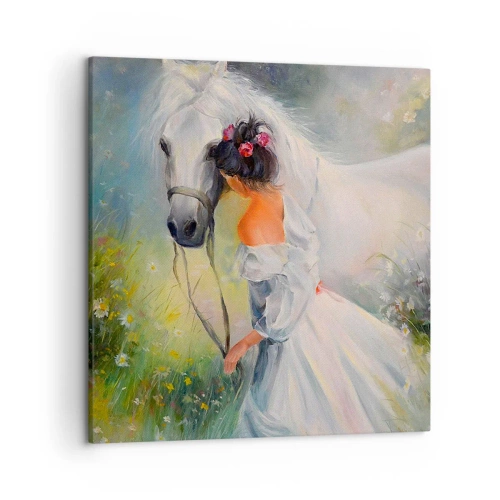 Schilderen op canvas - Als uit een mooie droom - 50x50 cm