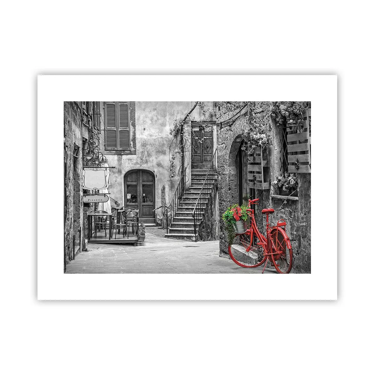 Poster - Toscaanse steeg - 40x30 cm