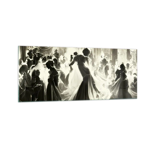 Schilderen op glas - De grote maskerade - 100x40 cm