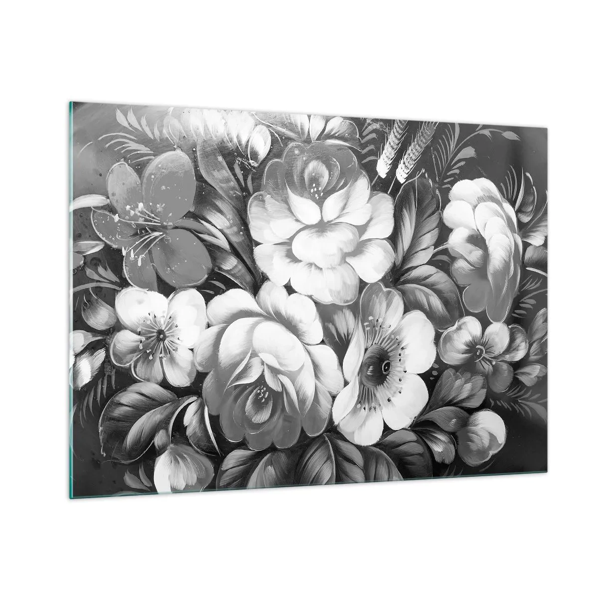 Schilderen op glas - Zelfs in grijs mooi - 100x70 cm
