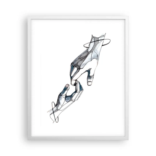 Poster in een witte lijst - Een goed gebaar - 40x50 cm