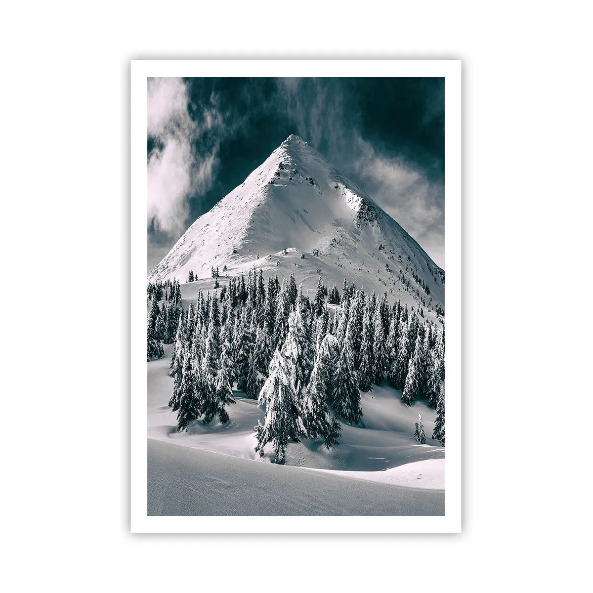 Poster - Het land van sneeuw en ijs - 70x100 cm