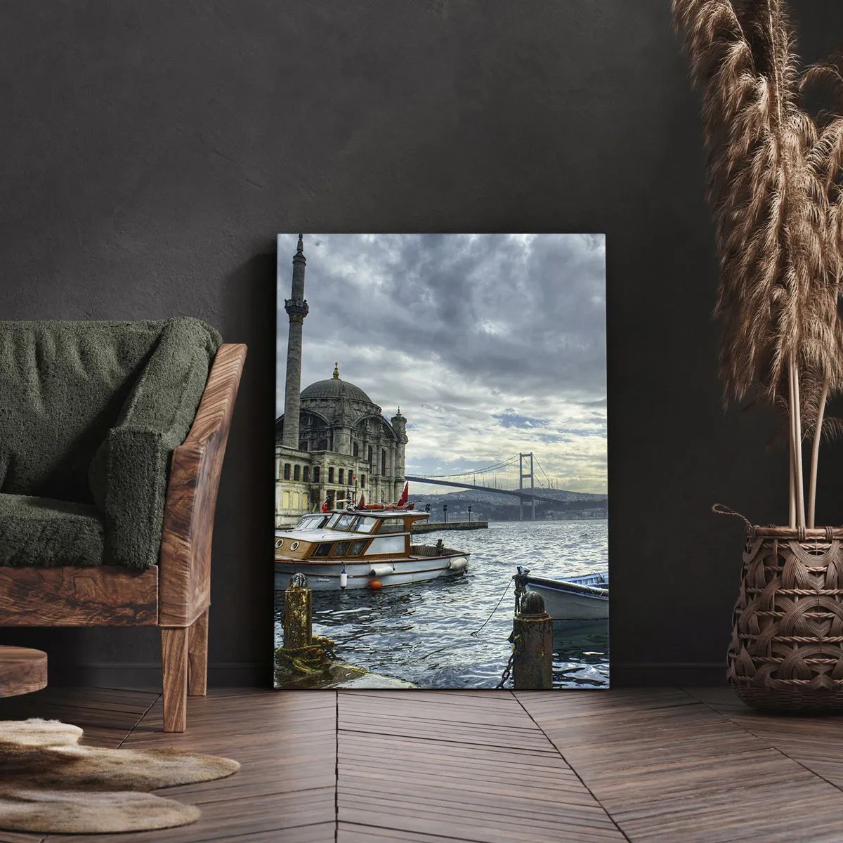 Schilderen op canvas - Op de grens van de werelden - 55x100 cm