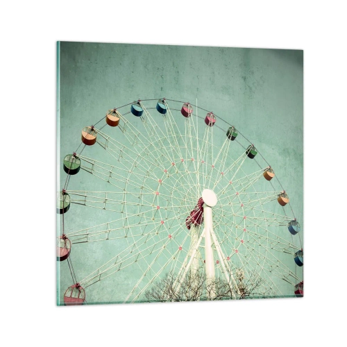 Schilderen op glas - Wij nodigen u uit om plezier te hebben - 60x60 cm