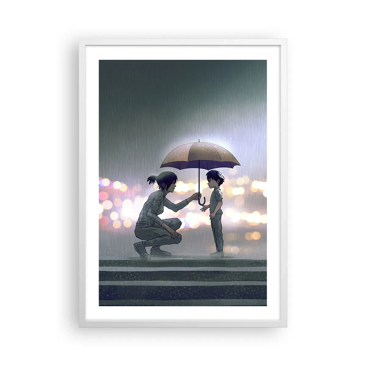 Poster in een witte lijst - En het is goed nu - 50x70 cm